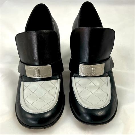 loafer chanel|chanel black and white loafers.